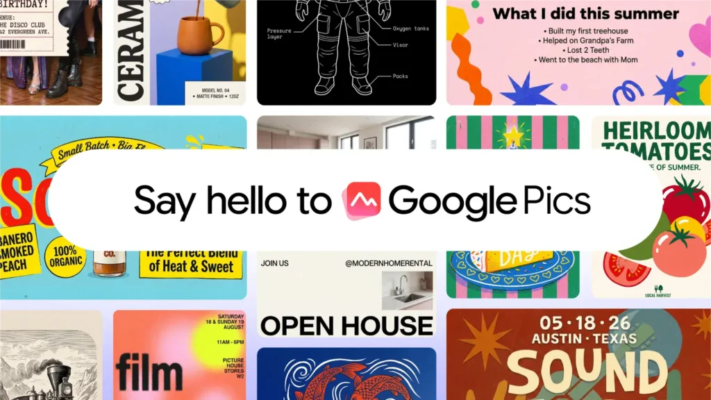 Google Pics Launches Broadly to Challenge Canva: Edit, Translate, and Upscale Images with AI