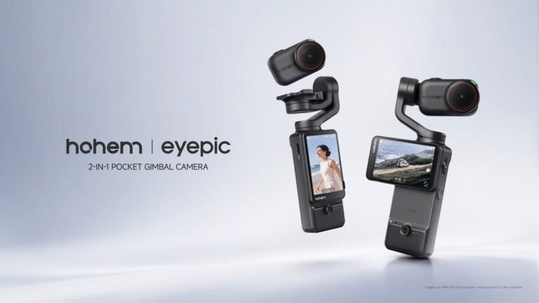 Hohem Debuts Eyepic, a 2-in-1 Pocket Gimbal Camera with Native Vertical 4K