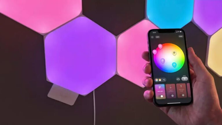 Nanoleaf wall panels now work in the Philips Hue app