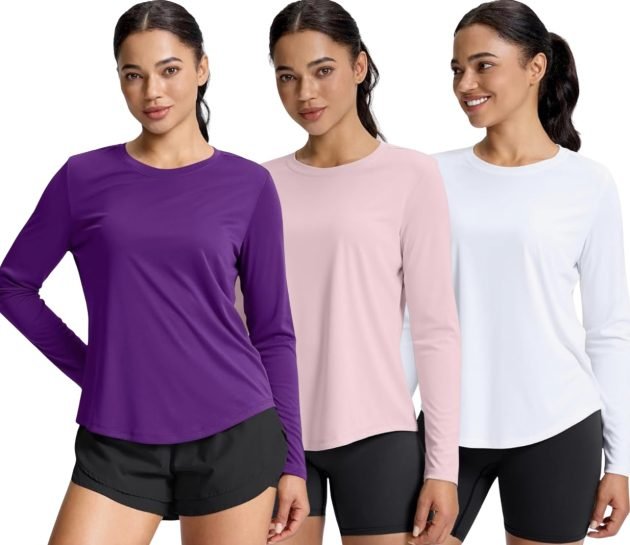 Women’s Lightweight Long Sleeve Workout Top only $8.99 (Reg. $19!)
