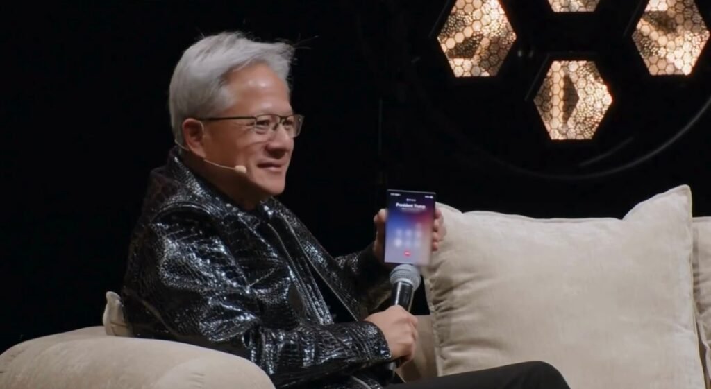 NVIDIA CEO Uses Samsung Galaxy Z Fold 8 to Answer Trump's Surprise Call Live on Stage