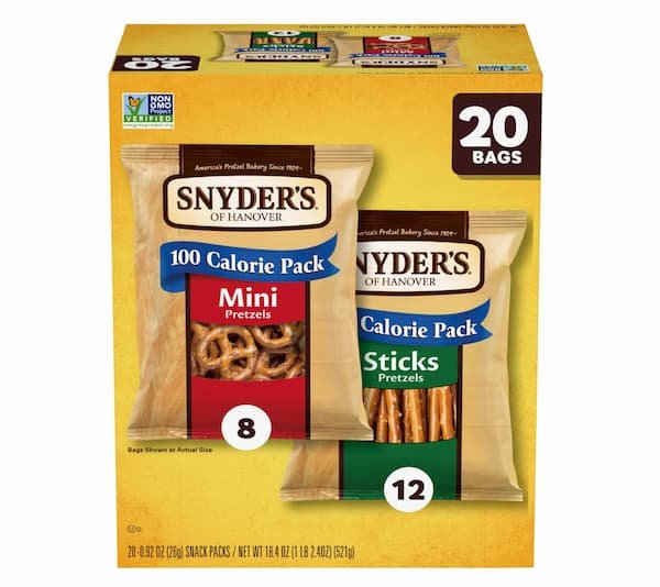 Snyder’s of Hanover Variety Pack Pretzels, 20 Count only $7.49 shipped!