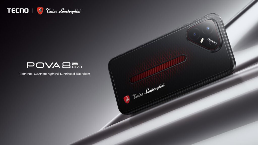 TECNO POVA 8 Pro 5G Tonino Lamborghini Limited Edition: where Italian design language shapes the hardware itself
