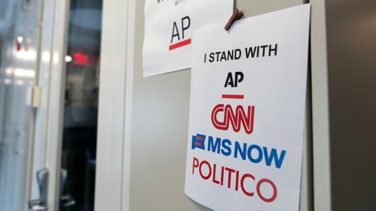 Fight over Trump’s media ban heads to court