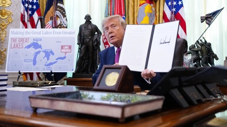 Associated Press will stick with Lake Ontario over Trump's renamed 'Lake America'