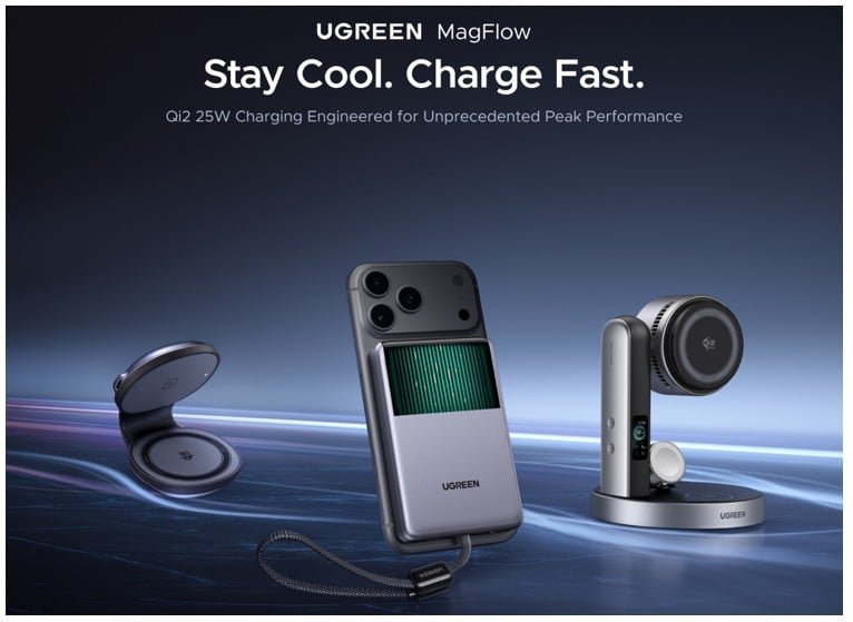 UGREEN's IFA 2026 MagFlow Lineup Has a Liquid-Cooled Power Bank, a Desk Charger, and a Travel Charger