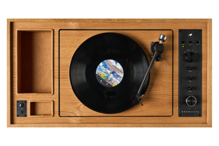 Wrensilva Gives Its Studio Record Console a Lighter Look in White Oak