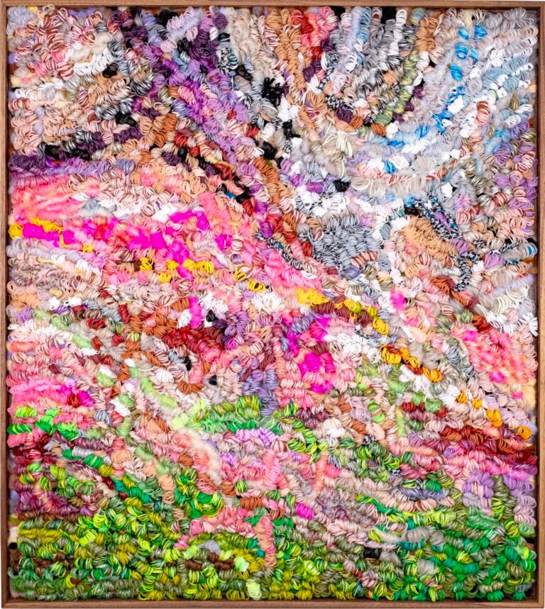 Hannah Beuchler Loops Thousands of Colorful Loom Bands like Brushstrokes