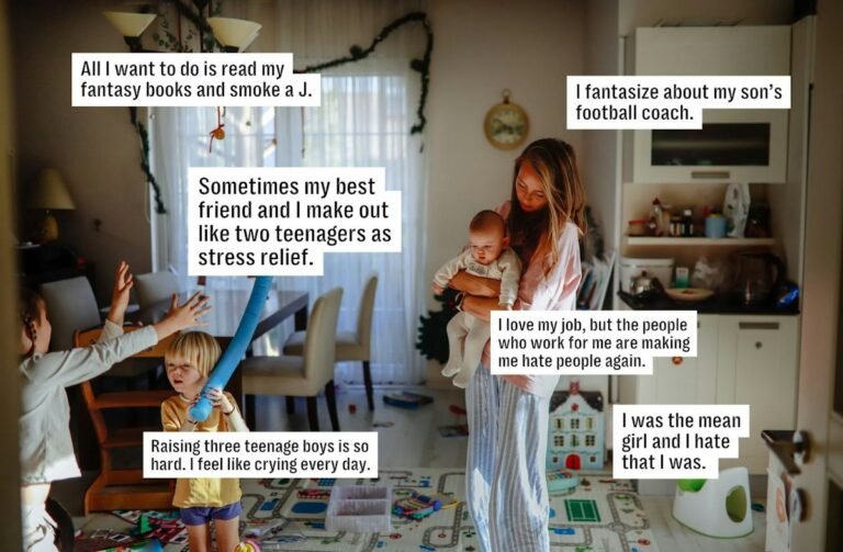 “Sometimes My Best Friend & I Make Out Like Teenagers As Stress Relief” & 59 Other Mom Confessions