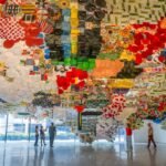 75,000 Patterned Paper Kites Cascade in Jacob Hashimoto’s Largest-Ever Installation