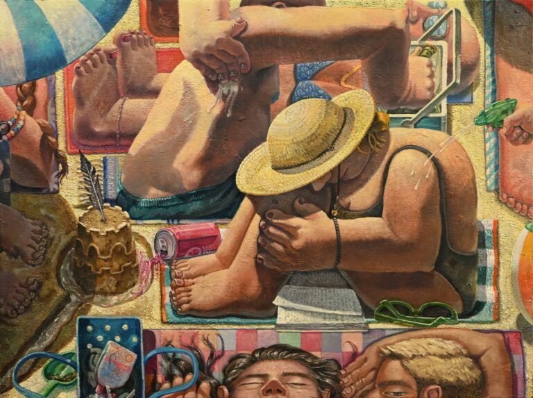 Denizens of a Crowded City Populate Erin Milez’s Dense Paintings