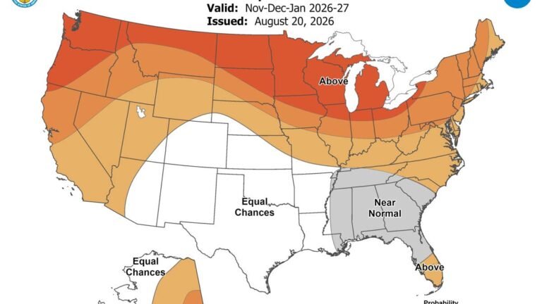Map Shows Which US States Face Heavy Snow as El Niño Strengthens