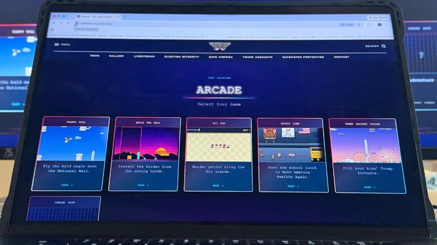 White House puts Trump-style classic video games on website ahead of midterms