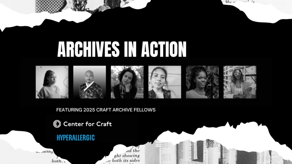 Excavating Craft Histories Through Archives