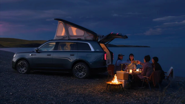 Maker of a 1,527-HP EV Introduces an SUV With a Pop-Up Roof Cabin