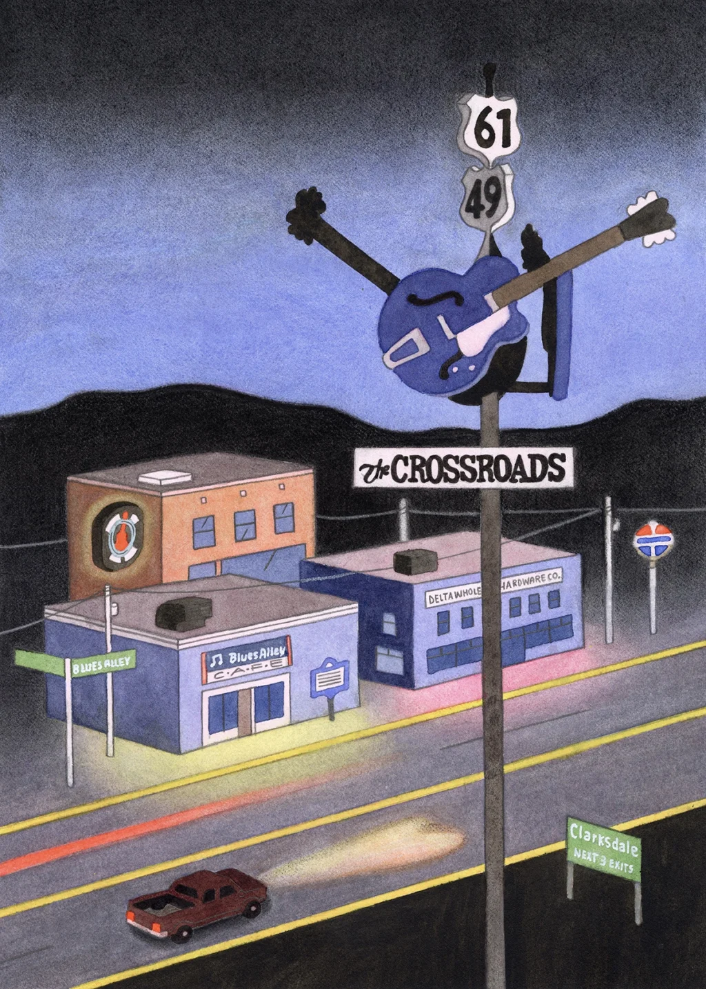 Louise Laborie draws the lonely, cinematic and in-between parts of America