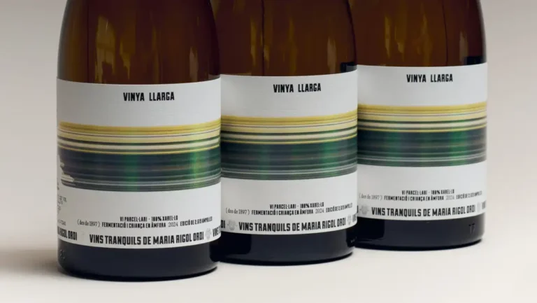 Why Studio Atipus designed a wine label to look like it's been shot from a speeding train