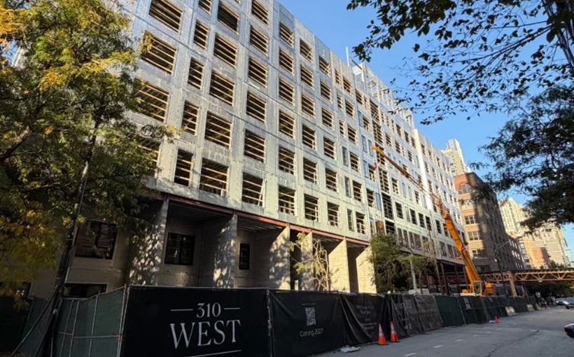 310 W. Huron Apartment Development in Chicago Tops Out