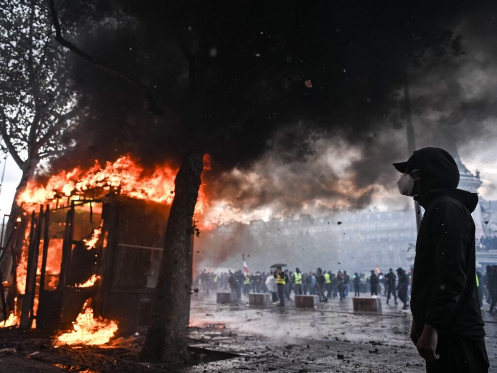 France is aflame as peaceful protests over the cost of living devolve into chaos and looting