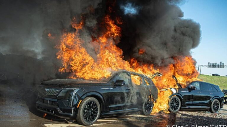 18-Hour Dealership Blaze Destroys Six Cadillac Escalade EVs