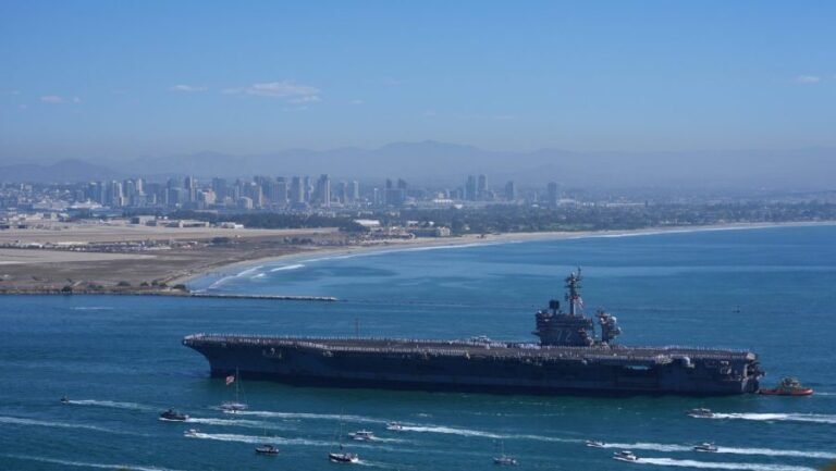 USS Abraham Lincoln docks in San Diego after grueling deployment 
