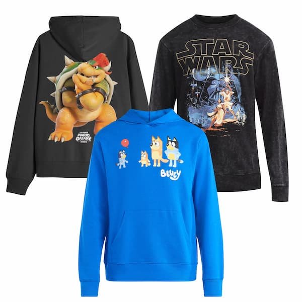 Character Graphic Men’s Hoodies and Sweatshirts as low as $8.10!