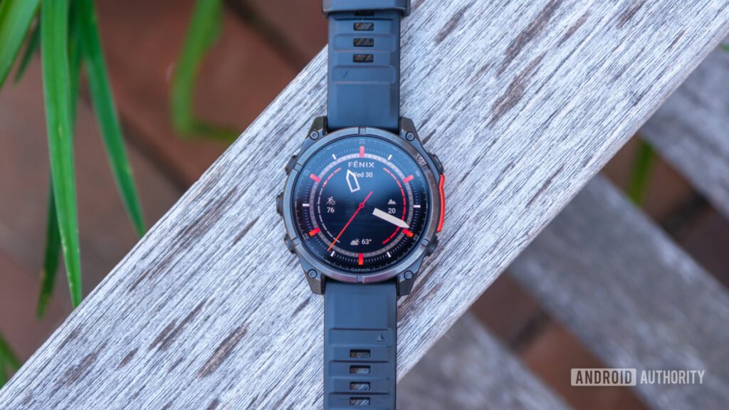 Garmin Fenix 8 is blazing bright as the sun, even in dark rooms
