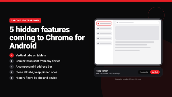 Chrome for Android is quietly preparing vertical tabs and a smaller address bar