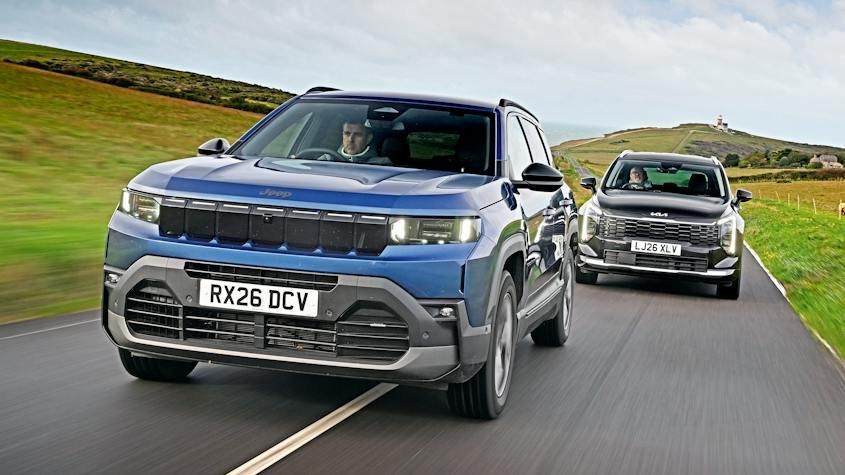 Kia Sportage and Jeep Compass - pictures