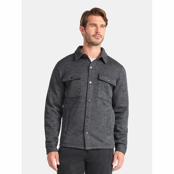 Men’s Knit Shacket with Microfleece Lining only $8 (Reg. $30)!