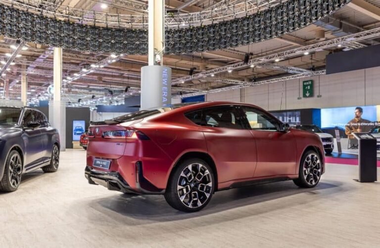 The 2027 BMW iX4 M60 Brings 603 hp And Matte Frozen Pure Red Paint To The Athens Auto Show
